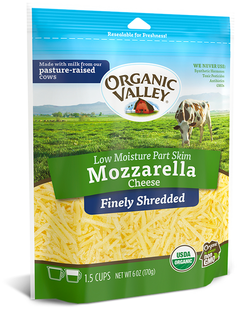 麦 Organic Valley® Organic Finely Shredded Mozzarella Cheese