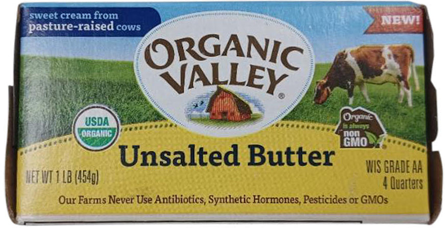 Organic Valley Sweet Cream Butter - Unsalted – Boxed Greens