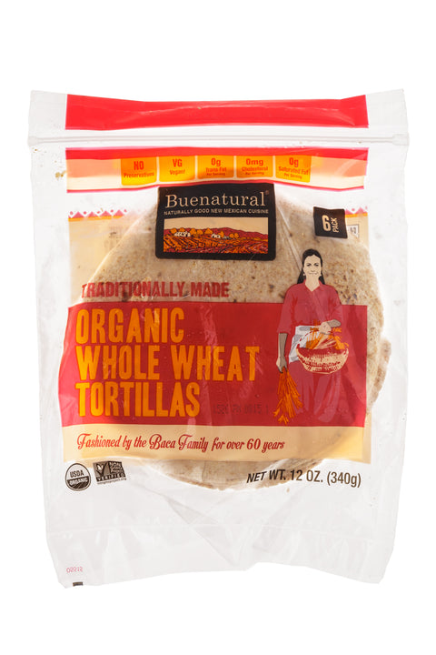 Buenatural, Organic Whole Wheat Tortillas