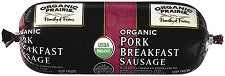 Organic Pork Breakfast Sausage