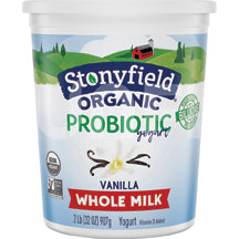 Stonyfield Organic Whole Milk Vanilla Yogurt