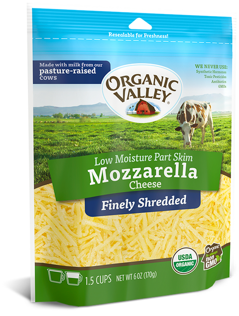 Organic Valley Organic Shredded Part Skim Mozzarella Cheese