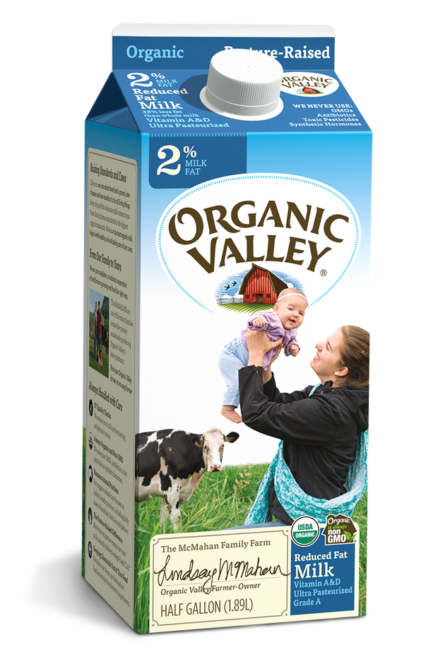 Organic Valley, Organic Reduced Fat 2% Milk - Ultra Pasteurized